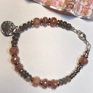brindleracerdesigns Jewelry - Glorious Labradorite & Pink Moonstone Bracelet brindleracerdesigns Jewelry - Glorious Labradorite & Pink Moonstone Bracelet
